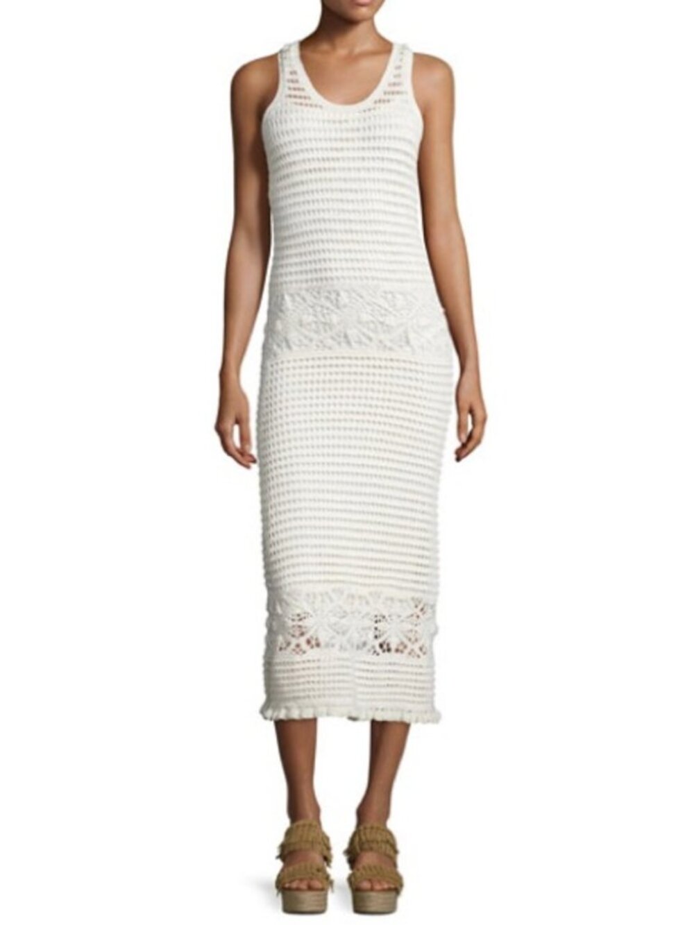 Tory Burch Crochet Knit Tank Dress